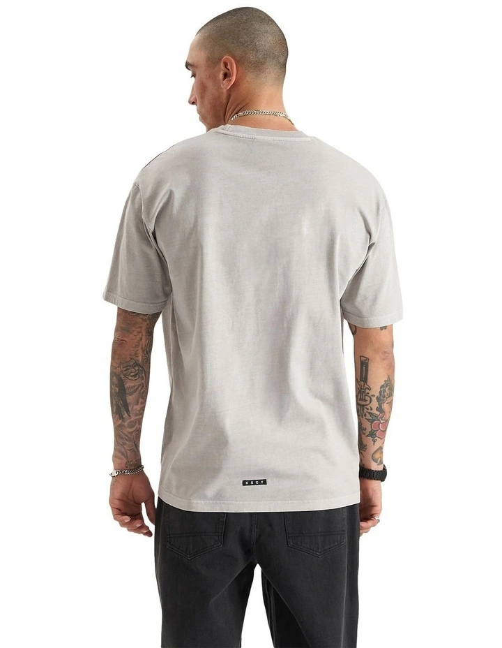 East-7 Heavy Box Fit Tee in Pigment Dove