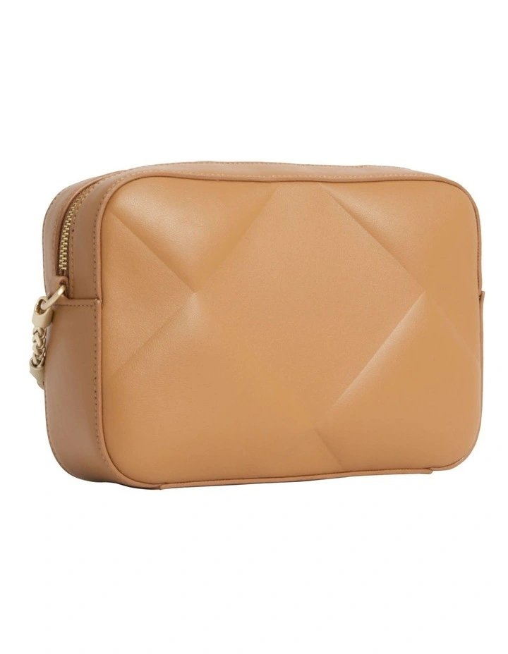 Quilted Crossbody Bag in Brown