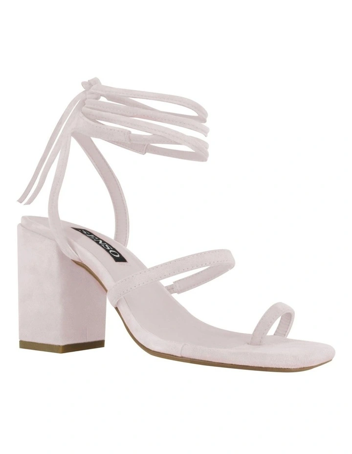 Orelie Heel in Pale Pink