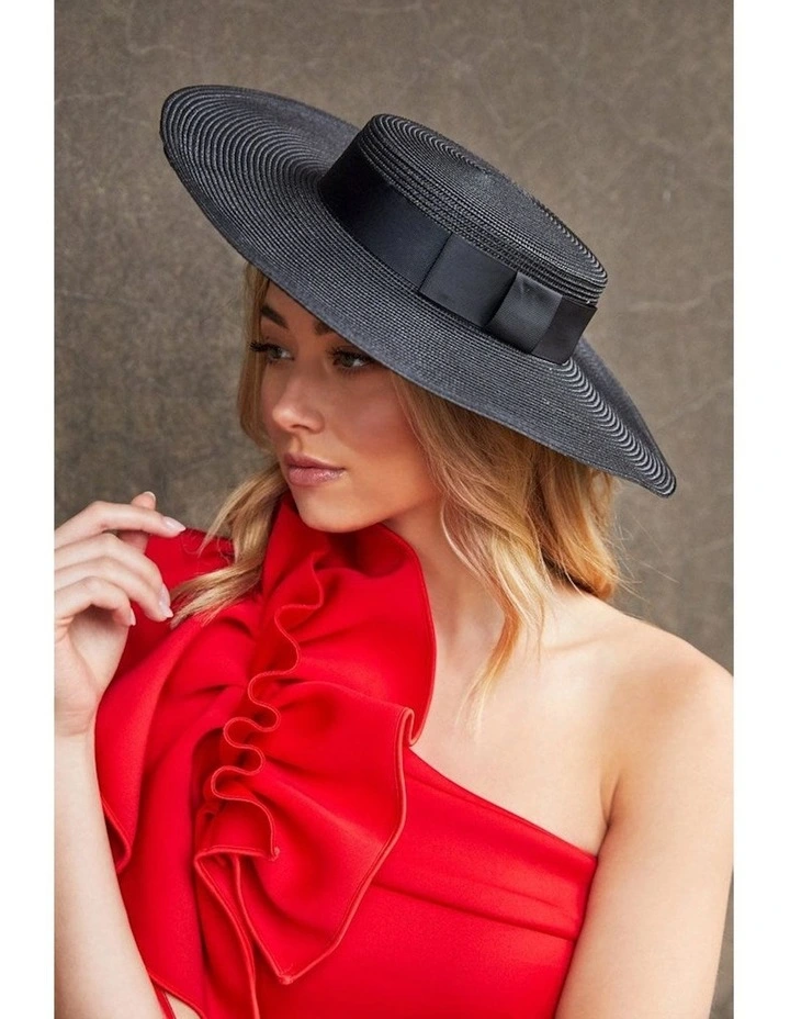 Macy Boater in Black