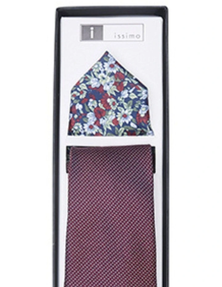 Tie and Hank Box Set in Burgundy