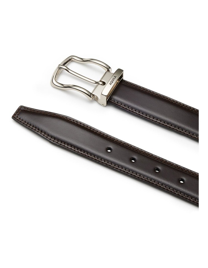 Todd Leather Belt in Chocolate