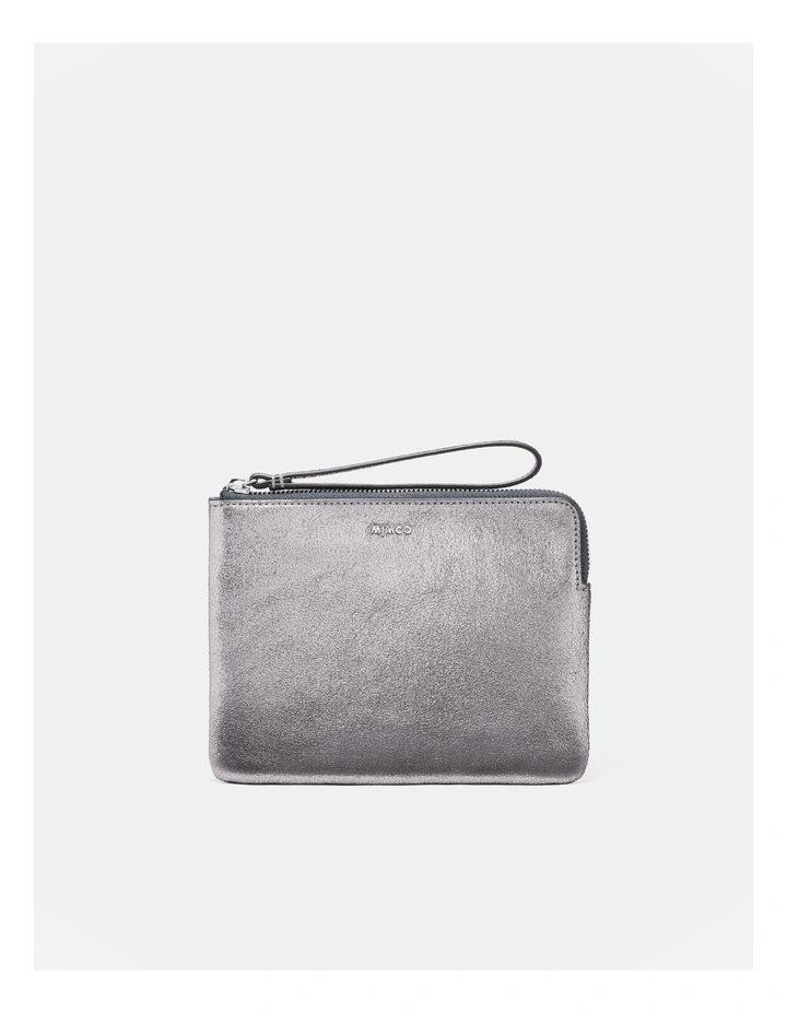 Classico Medium Pouch in Gunmetal