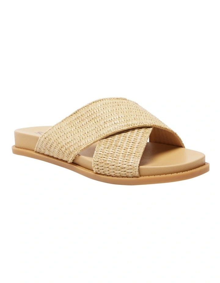 Dayna Sandals in Tan Raffia