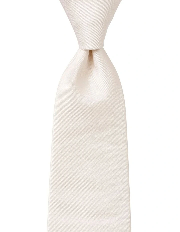 Formal Silk Tie in Ivory