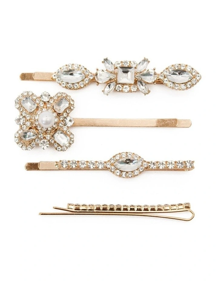 Adalyn Hair Clip Set in Antique
