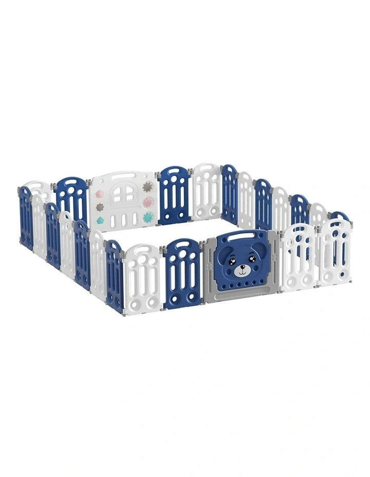 Playpen 24 Panels Safety Gate Toddler Fence Barrier Play Game