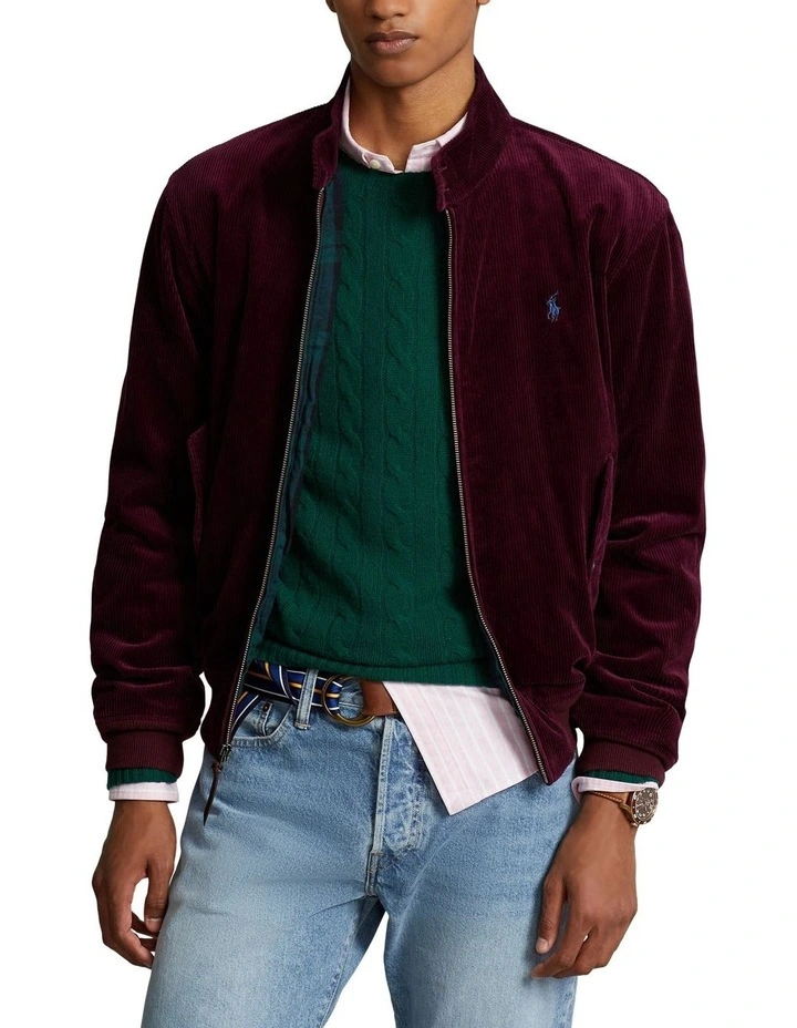 Corduroy Jacket in Red