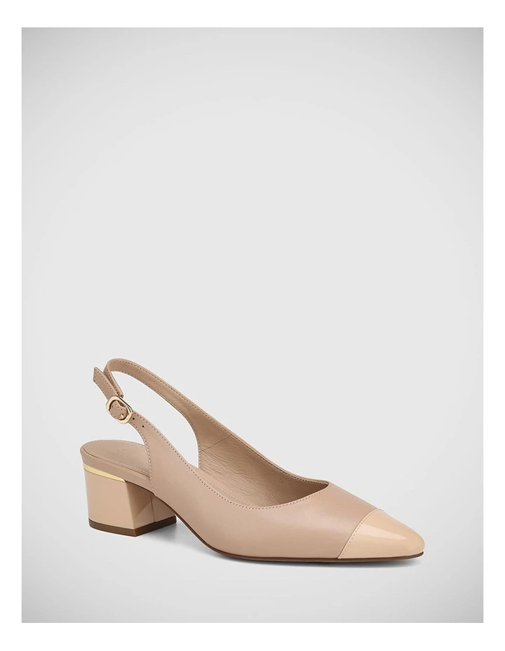 Gwenda Leather Heel in New Flesh