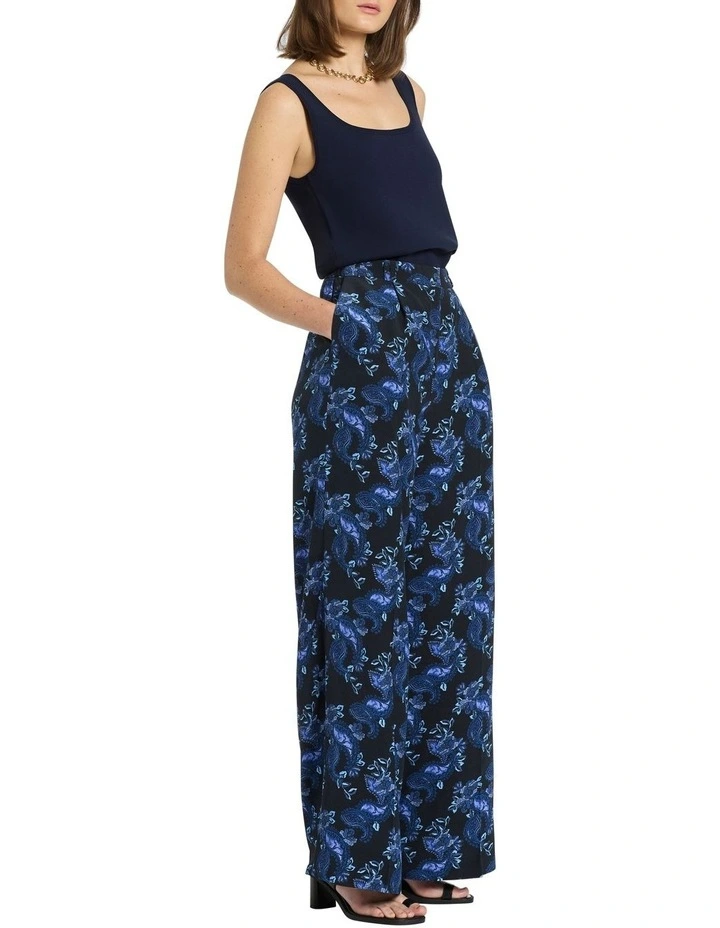 Mariposa Palazzo Pant in Navy Multi