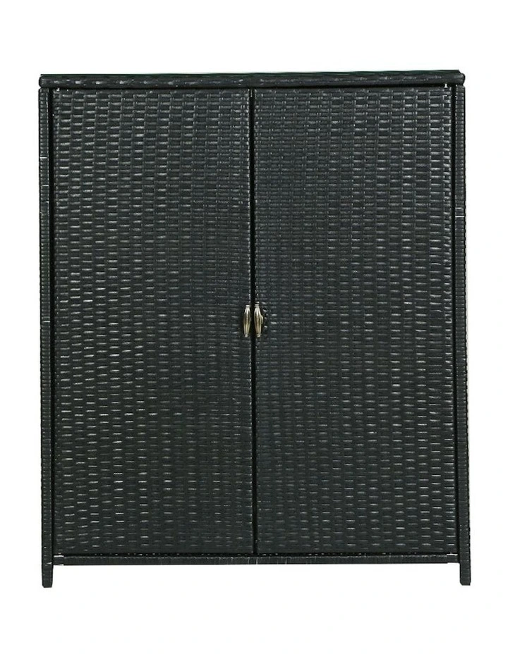 Outdoor Storage Cabinet Box in Black