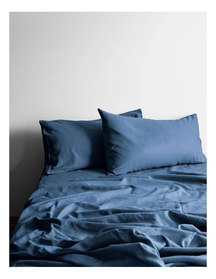 Halo Organic Cotton Sheet Set Bijou Blue