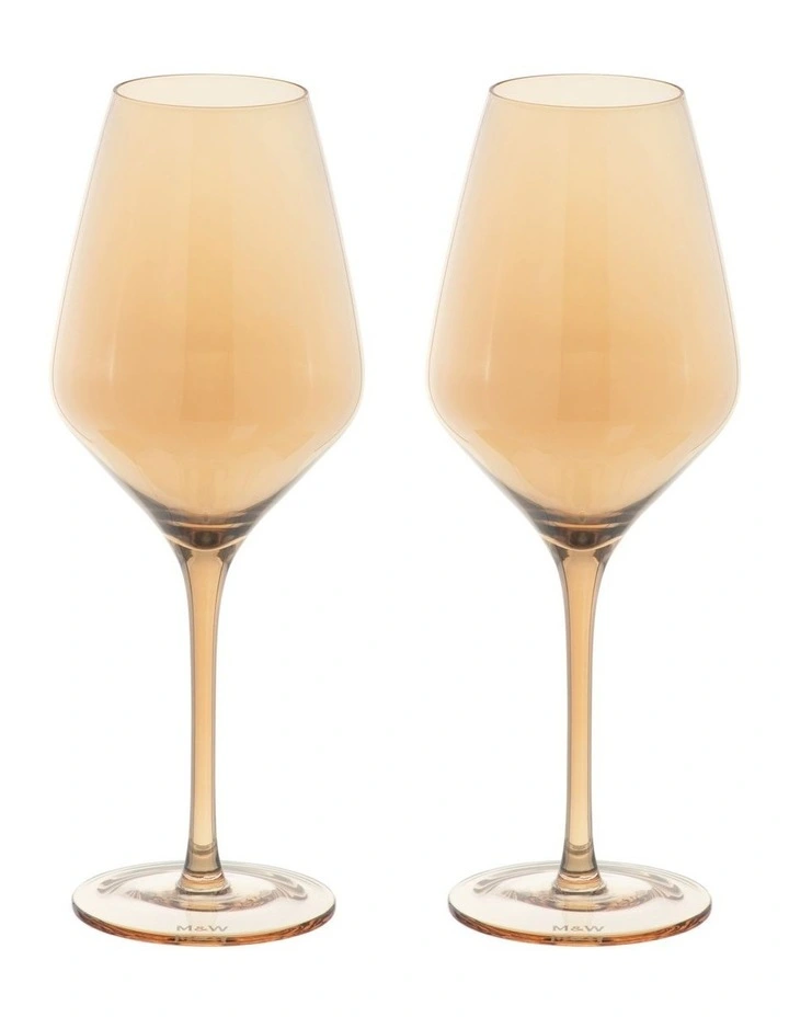 Glamour Wine Glass 520ML Set of 2 in Gold