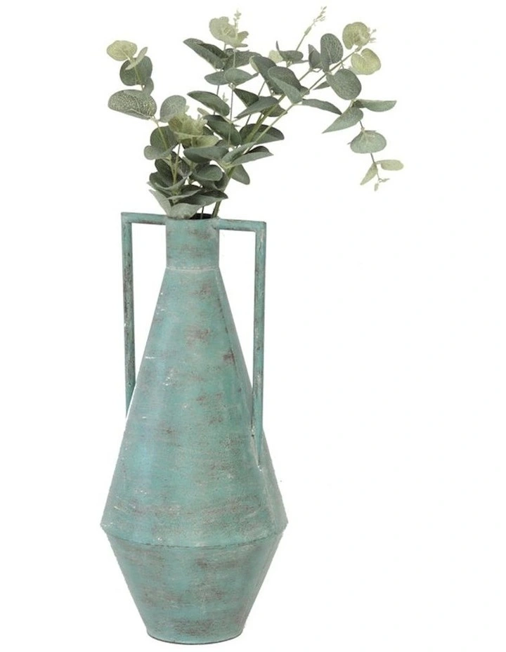 Urn Decorative Ornament in Aqua