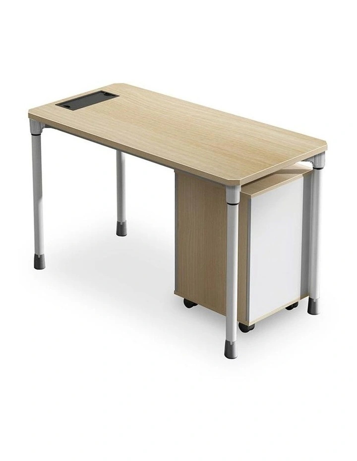 Raven Single Workstation 140cm Natural White