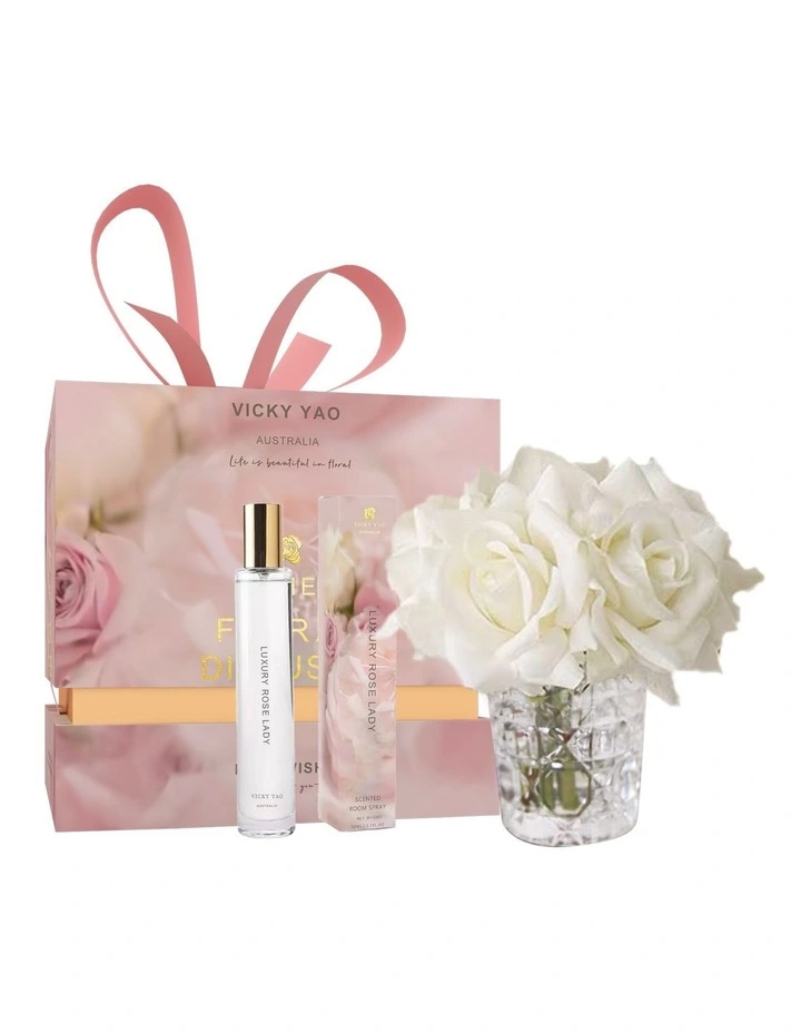 Love & Dream Series White Rose Art & Rose Lady Fragrance Gift Box