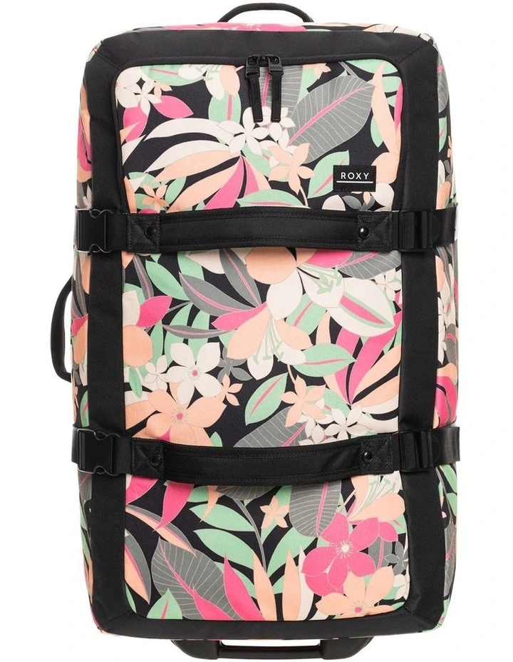 Travel Dreaming Medium Wheelie Suitcase in Anthracite Palm Song