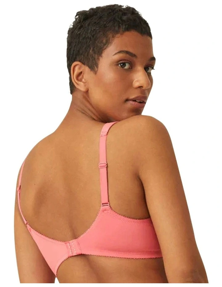 Padded Wirefree T-shirt Bra With Wide Straps in Raspberry Mousse