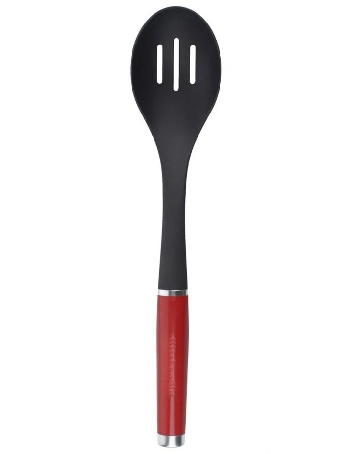 Classic Nylon Slotted Spoon in Red