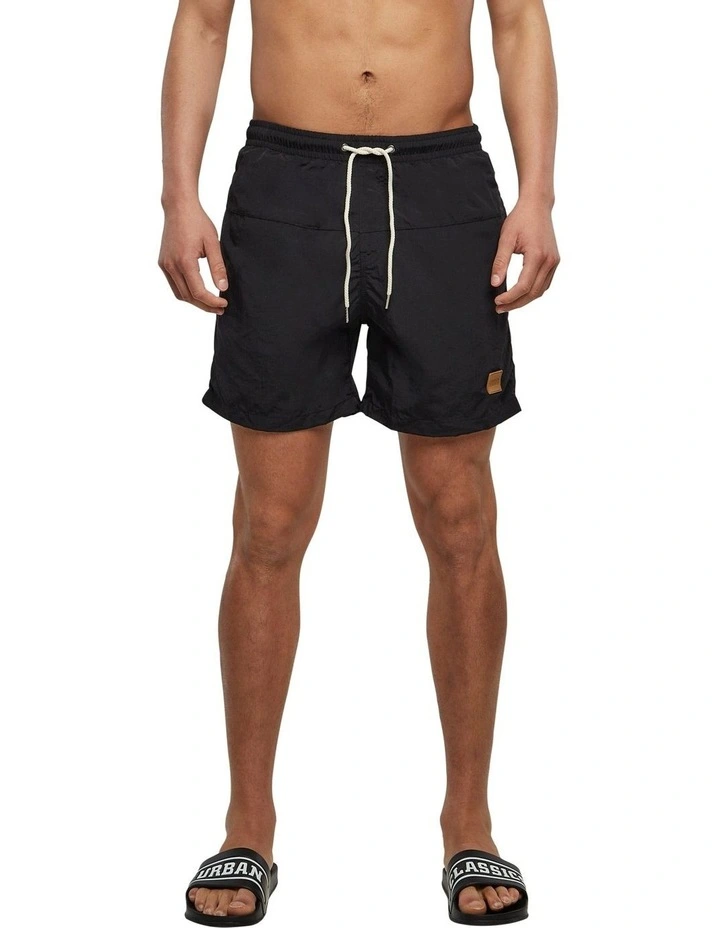 Block Swim Shorts in Black