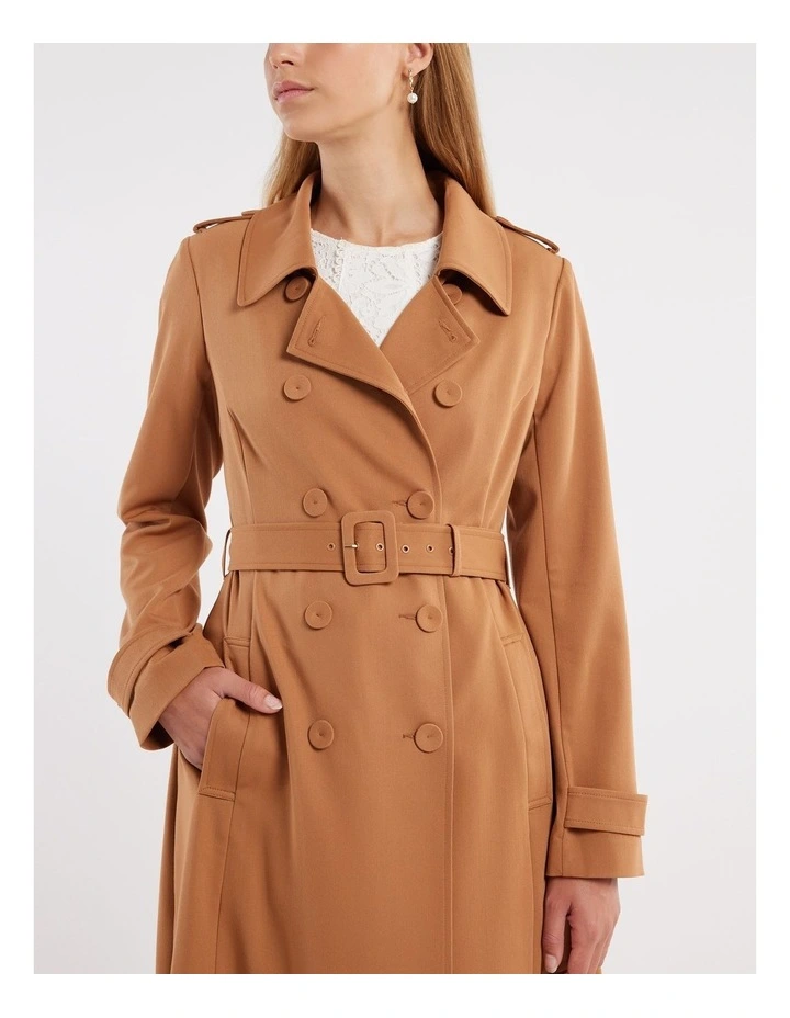 Trinity Trench Coat in Brown