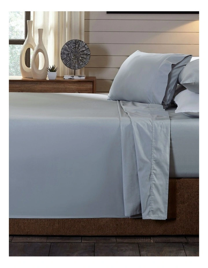 Pure Organic Cotton Sheet Set 4 Pack in Grey