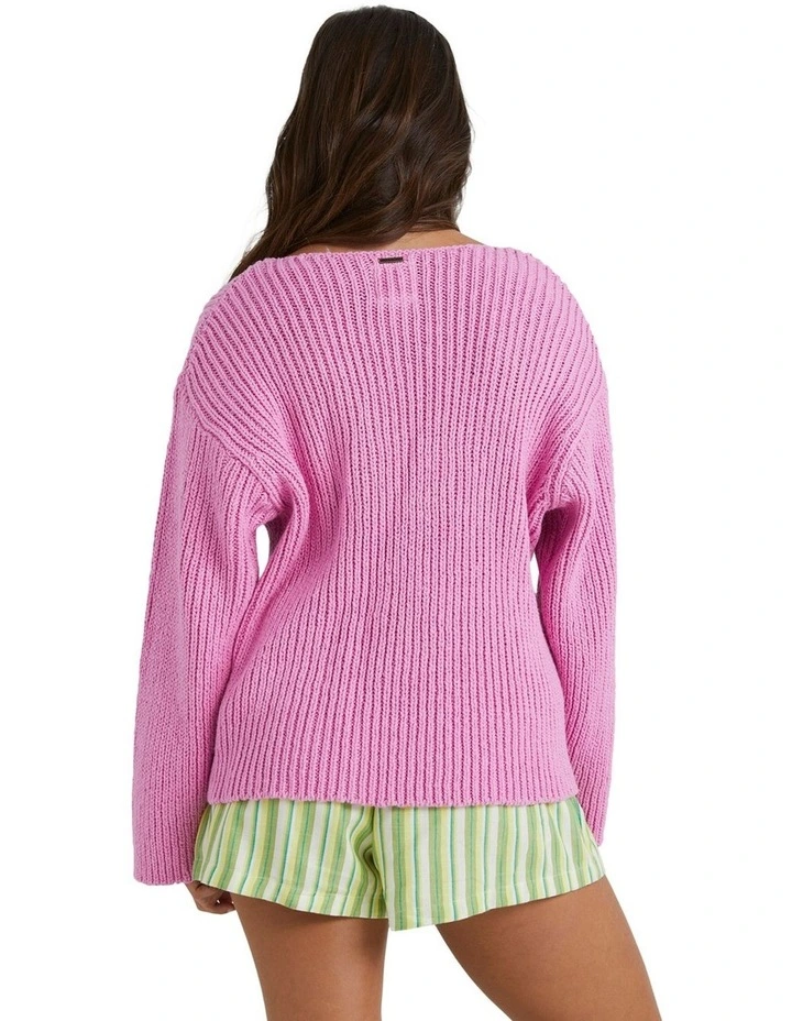 Moon Wave Sweater in Lush Lilac