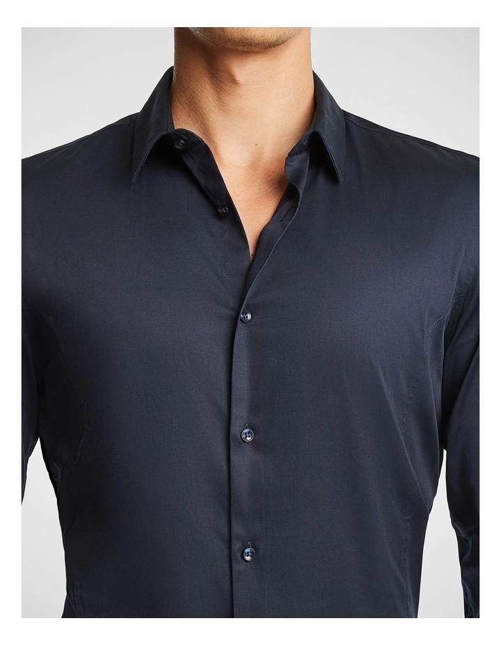 Hulk Muscle Fit Dress Shirt in Navy