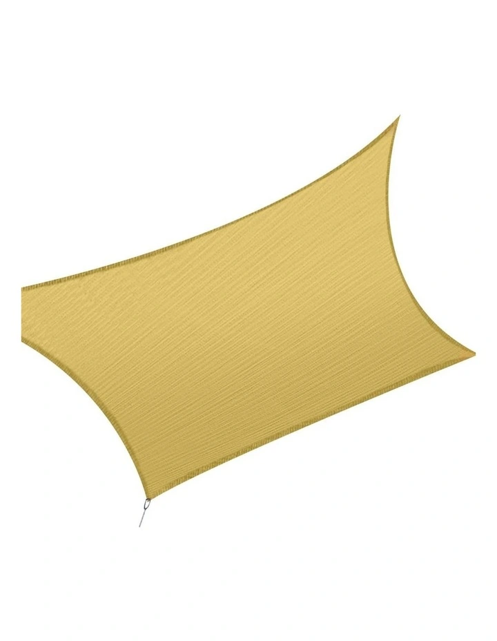 Rectangle Sun Shade Sail 5m x 3m in Yellow