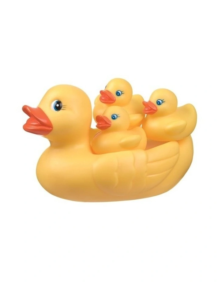 Fully Sealed Bath Rubber Duckie Family in Yellow