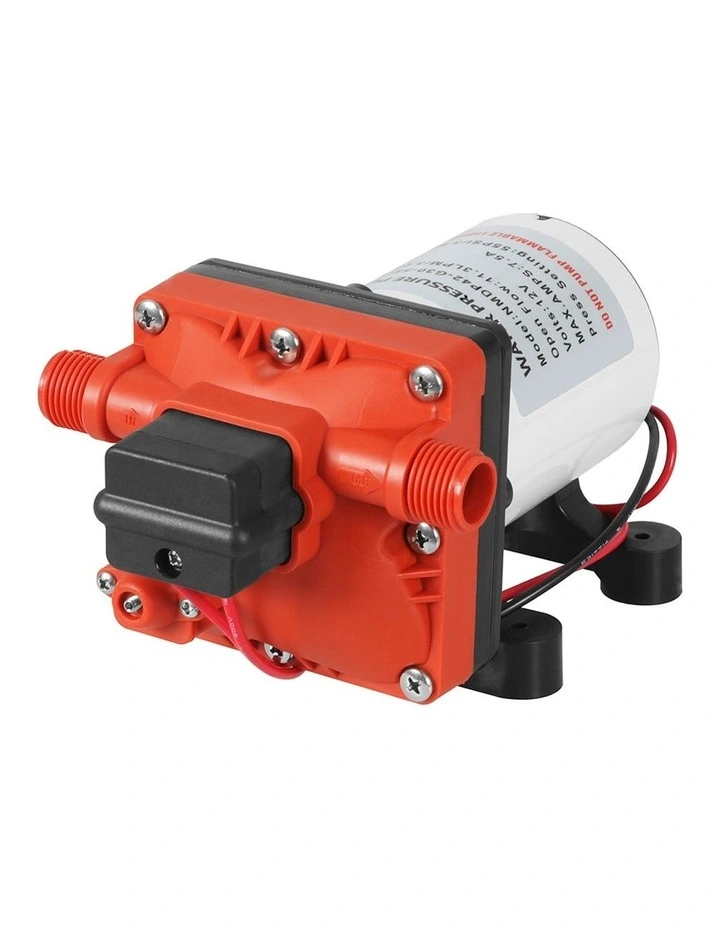 12V High Pressure Fast Self-priming Water Pump in Orange