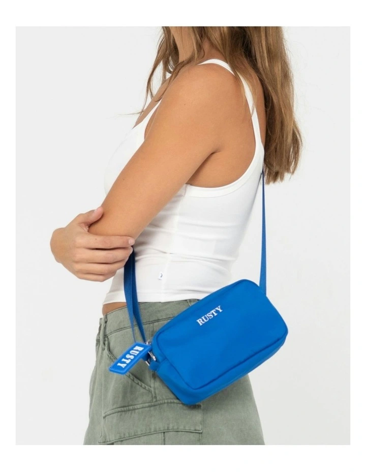 Runaway Nylon Side Bag in Blue