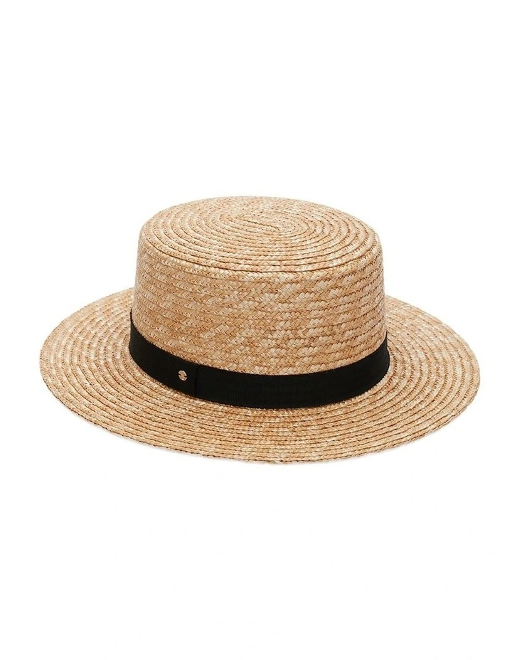 Thalia Boater Hat in Natural