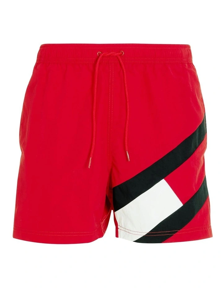 Solid Flag Swimshort Primary in Red