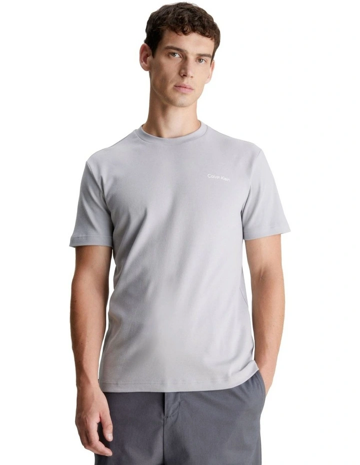 Micro Logo Interlock T-shirt in Grey