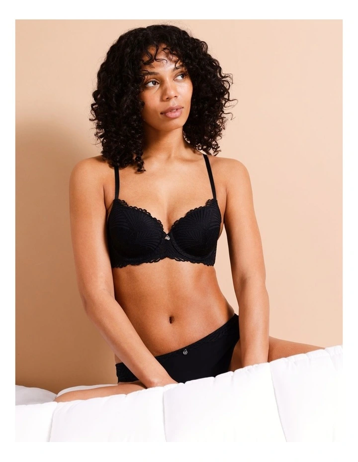 Harlow T-shirt Bra in Black