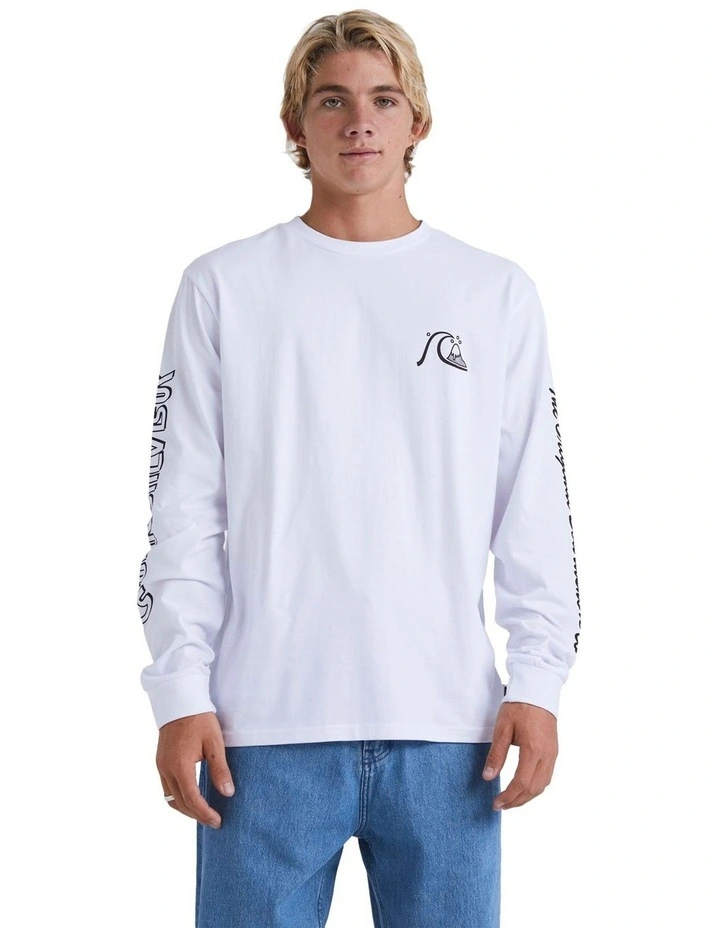 The Original Boardshort Co Long Sleeve T-shirt in White
