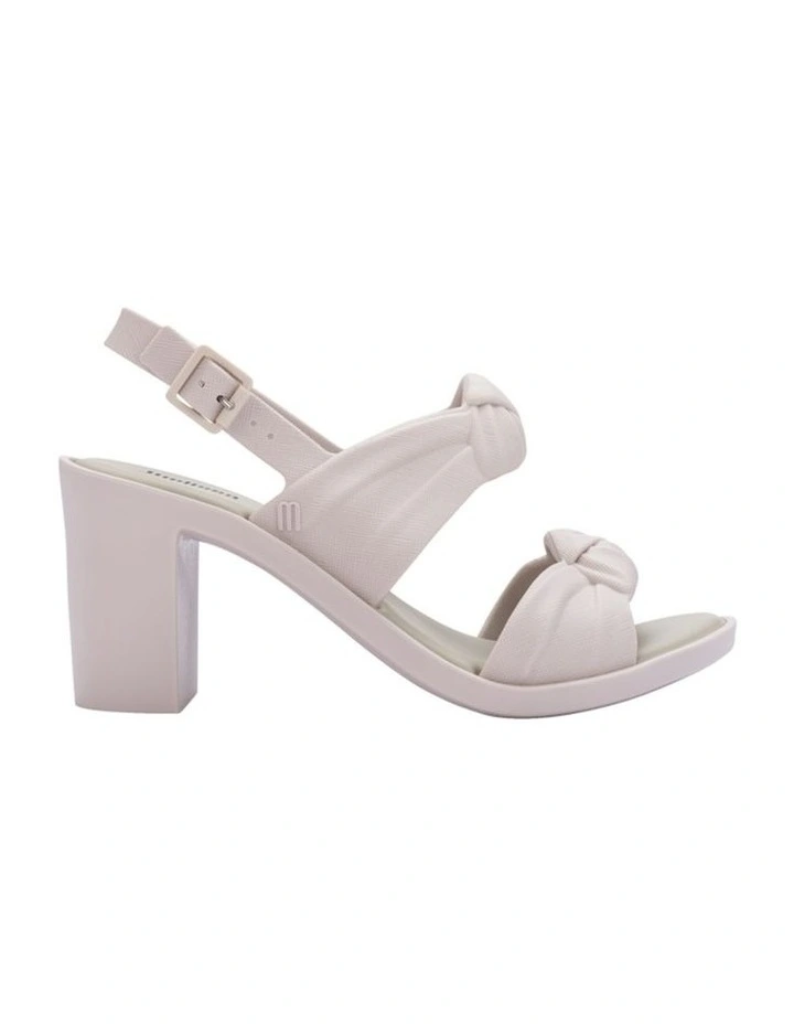 Melissa Velvet Heel in White