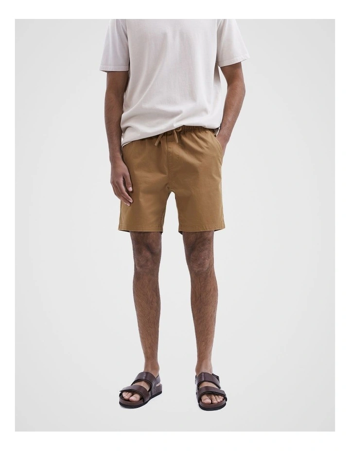 Pull On Short in Tobacco
