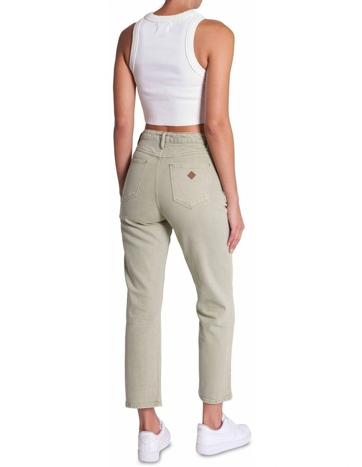 Venice Straight Jeans in Sage