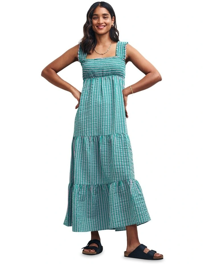 Maya Midi Dress in Green