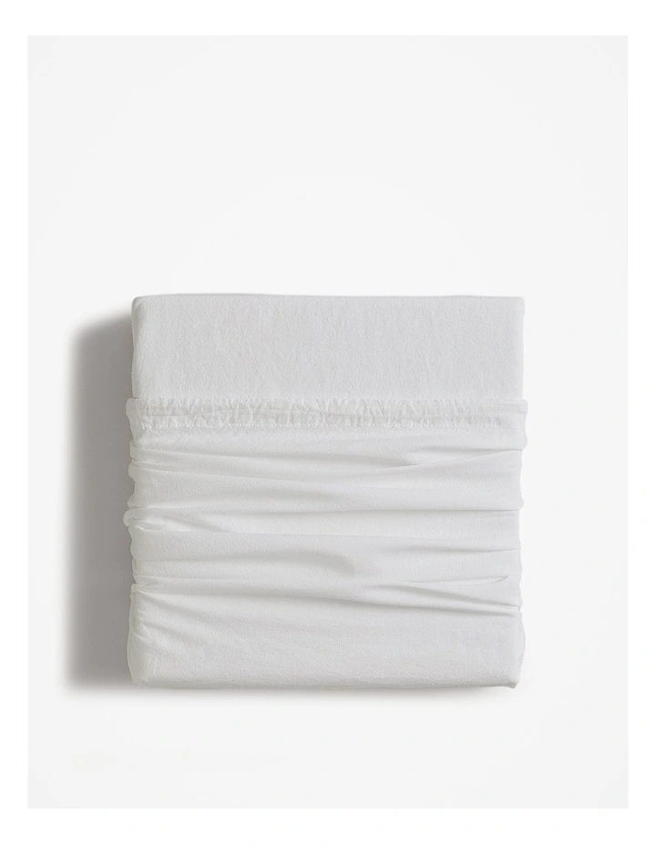 Brae Australian Cotton King Single Quilt Cover in White
