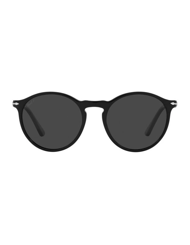PO3285S Black Polarised Sunglasses