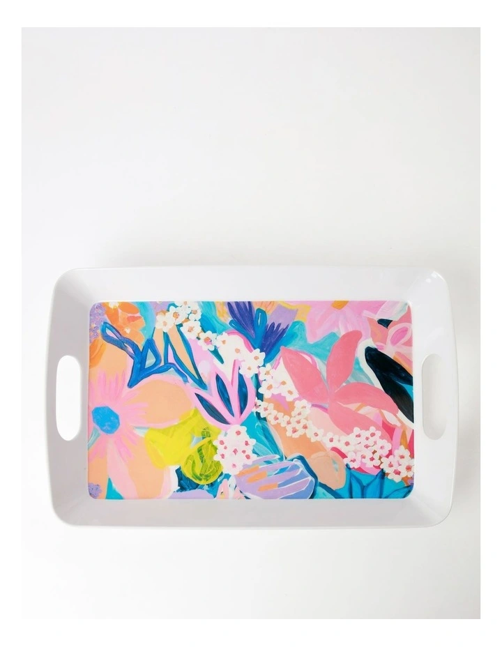 Morgan Jamieson Intergalactic Landscape Serving Tray 43cm in Pink