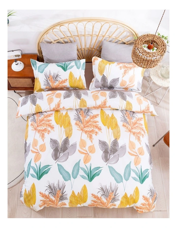 Autumn Pure Cotton Quilt Cover Set in Orange