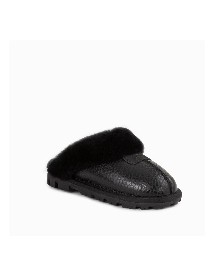 Coquette Slipper in Black Vesper