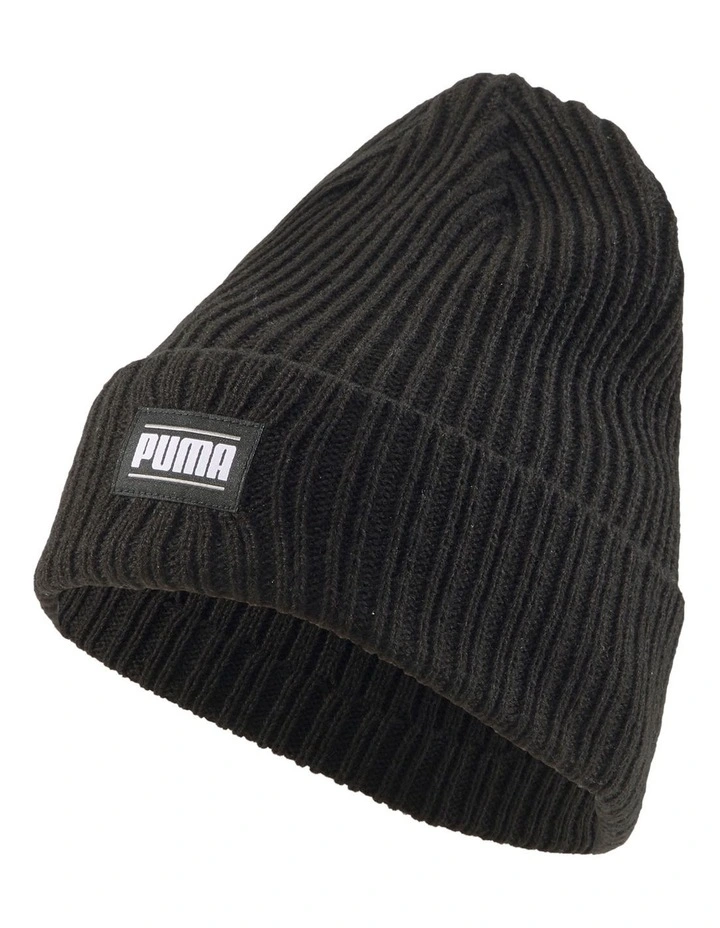 Ribbed Classic Cuff Beanie Black