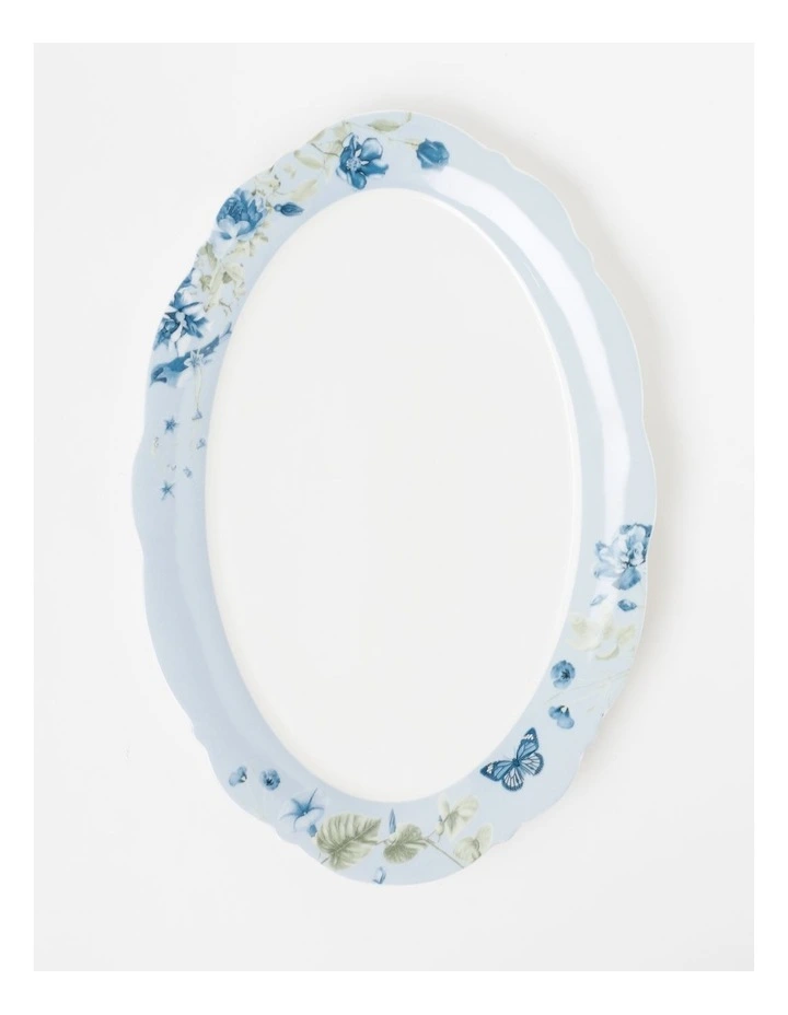 Somerton Garden Large Oval Platter in Blue