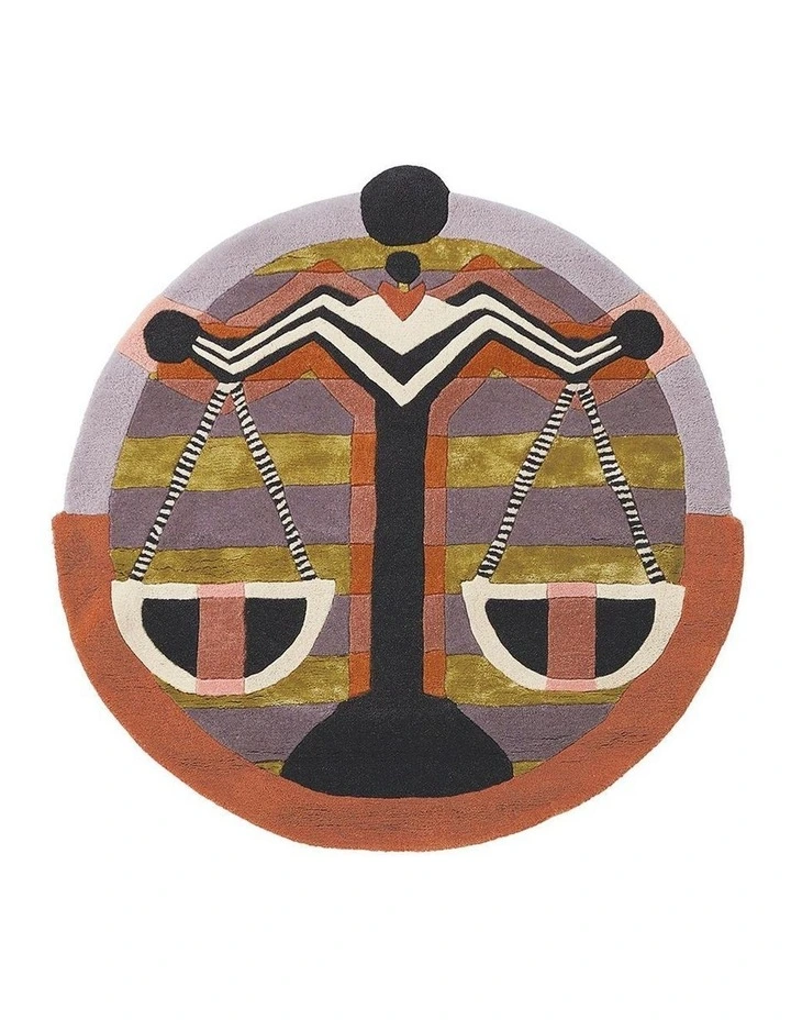 Zodiac Libra 161705 Round Rug In Multi