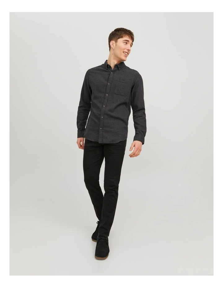 Classic Melange Shirt in Green